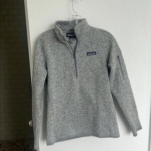 Patagonia Gray Quarter-Zip Pullover - Small